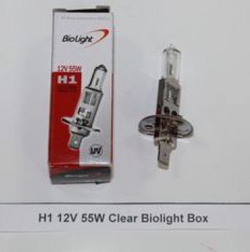 Галогеновая лампочка H1 12V 55W Clear Biolight Box