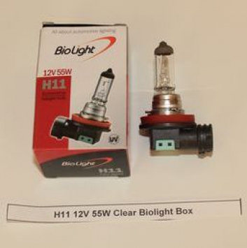 Галогеновая лампочка H11 12V 55W Clear Biolight Box