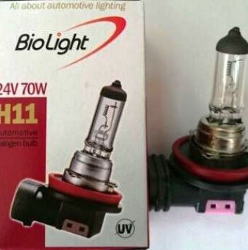 Галогеновая лампочка H11 24V 70W Clear Biolight Box