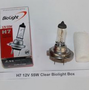 Галогеновая лампочка H7 12V 55W Clear Biolight Box
