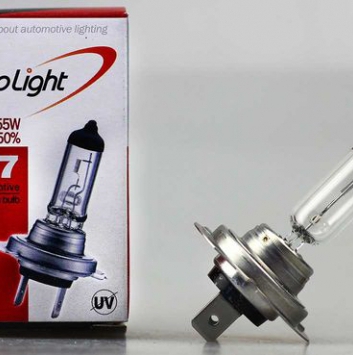 Галогеновая лампочка H7 12V 55W +50% Clear Biolight Box