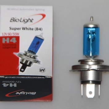 Галогеновая лампочка S/W(B4) H4(P43T) 12V 60/55W Biolight Box
